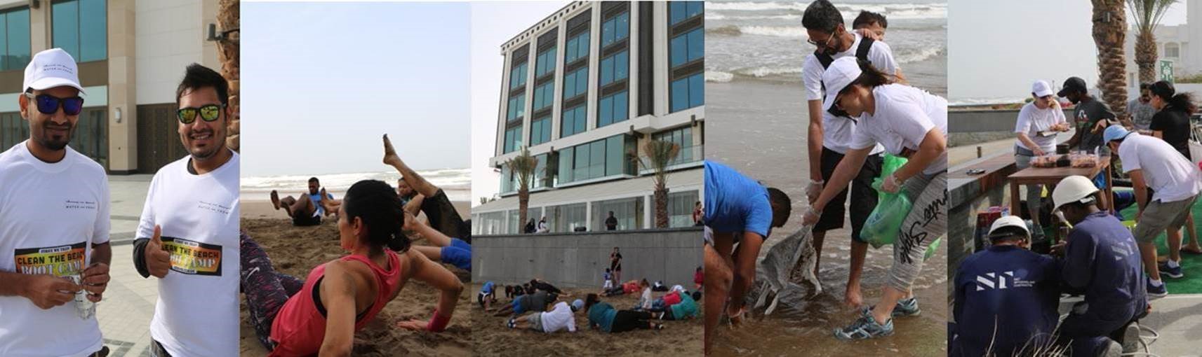 S&T Real Estate property WATER-FRONT - first site to initiate a Clean the Beach Boot Camp in Oman