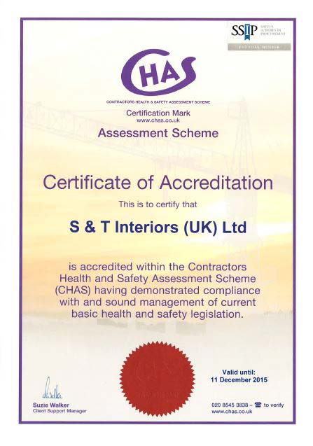 CHAS Certificate